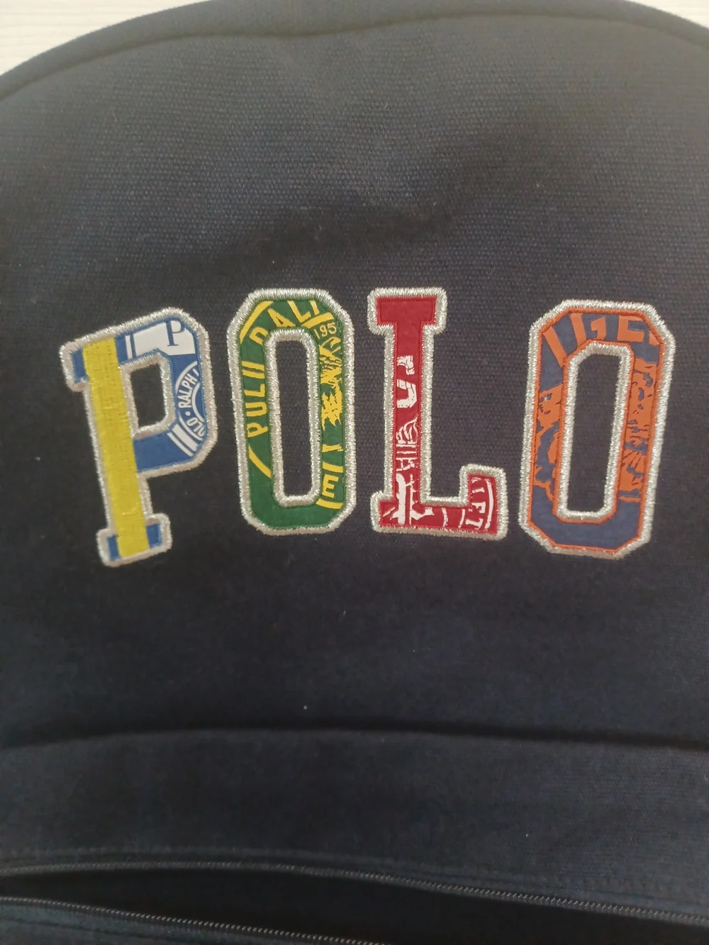 Polo by Ralph Lauren Navy Backpack with Multicolor POLO Patch